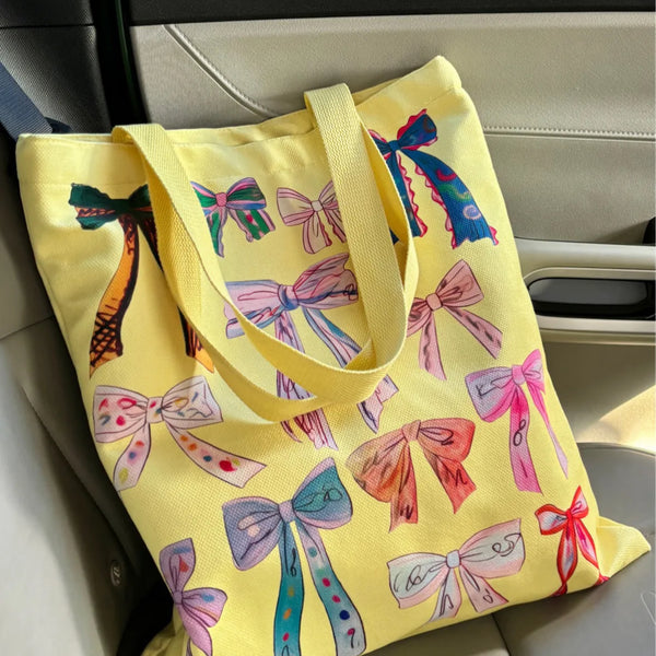 Florida Summer - Bowknot Printed Tote Bag