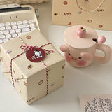 Cute Piggy Coffee Cups,13.5 Oz(Pink, 1 Piece)